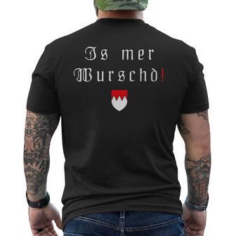 Fränkisch Fränkische Dialect Franken Crest T-Shirt mit Rückendruck - Geschenkecke