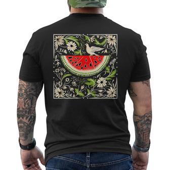 Free Palestine Fruit Watermelon Card T-Shirt mit Rückendruck - Geschenkecke