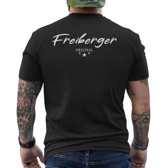 Freiberger Freiberg 09599 Postcode Erzgebirge Saxony T-Shirt mit Rückendruck - Geschenkecke