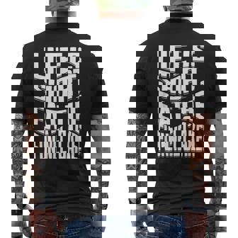 Fried Batter Love Carnival Funnel Cake Maker Funnel Cake Men's T-shirt Back Print - Monsterry