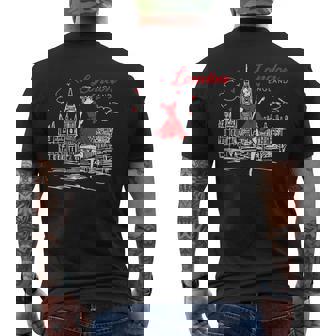 Fun England London Vintage Souvenir Big Ben Men's T-shirt Back Print - Thegiftio UK