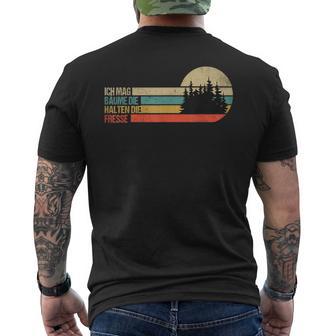 Fun Ich Mag Bäume Die Halten Die Fresse T-Shirt mit Rückendruck - Geschenkecke