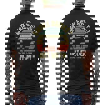 Bbq Smoke Brisket Not Meth Novelty Grilling Men's T-shirt Back Print - Monsterry