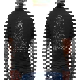 Biker Retired And Free Motorbike Motorcycle Rider Men's T-shirt Back Print - Thegiftio