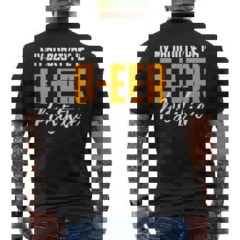 Blood Type Beer Positive Craft Beer Drinking Men's T-shirt Back Print - Monsterry