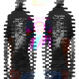 Daddys Home White House Trump Pink 2024 Retro 80S Men's T-shirt Back Print - Monsterry
