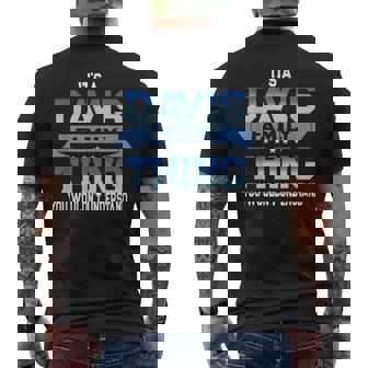 Davis Family Reunion Matching Vacation Men's T-shirt Back Print - Monsterry