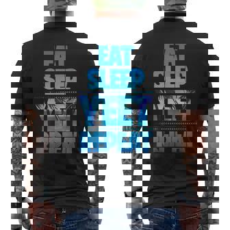 Eat Sleep Yeet Repeat Vintage Men's T-shirt Back Print | Mazezy