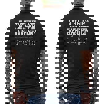 Fiancee Engagement Party I'm The New Management Men's T-shirt Back Print | Seseable CA