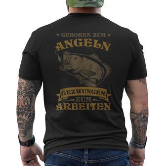 Fischer Saying Angel Liebe Geboren Zum Fngeln T-Shirt mit Rückendruck - Geschenkecke