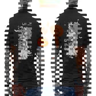 Ghost Squirrel Lovers Spooky Halloween Costume Men's T-shirt Back Print - Seseable