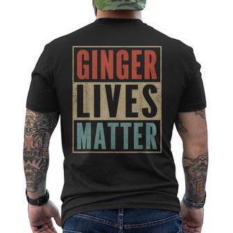 Ginger Lives Matter Retro Colours Redhead T-Shirt mit Rückendruck - Geschenkecke