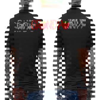 Grandpa Strawberry Summer Fruit Great Father's Day Men's T-shirt Back Print - Monsterry