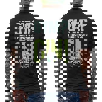 Gym I Thought You Said Gin Gin Tonic & Long Drink Men's T-shirt Back Print - Thegiftio