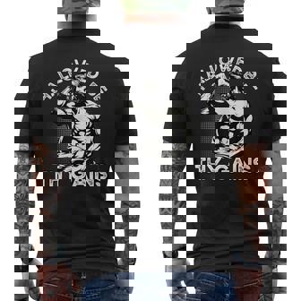 Gym Workout Bodybuilding Fitness Gym And Jesus Christ Men's T-shirt Back Print - Monsterry