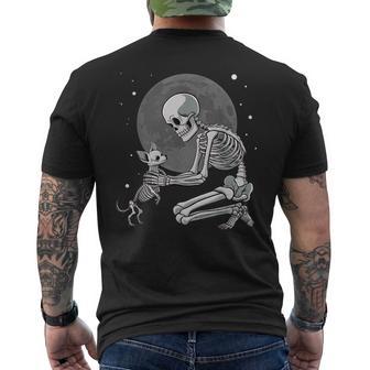Halloween Dog Cute Skeleton Chihuahua Dogs Men's T-shirt Back Print - Thegiftio