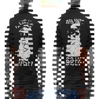 Halloween This Is Some Ghost Sheet Boo Retro Halloween Men's T-shirt Back Print | Mazezy