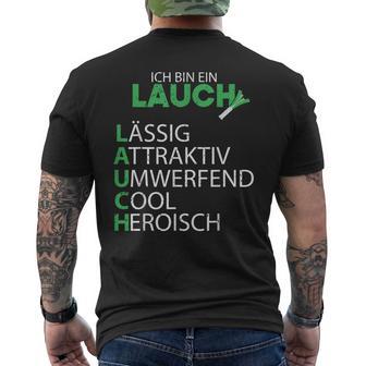 Lauch Ich Bin Ein Lauch Sport Fitness T-Shirt mit Rückendruck - Geschenkecke