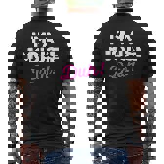 Lazy Easy Im A Mouse Costume For Diy Halloween Party Men's T-shirt Back Print - Seseable