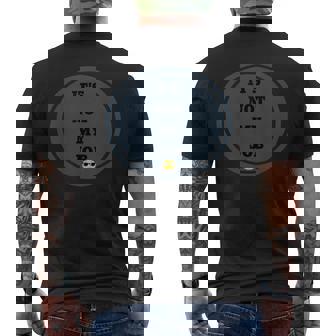 Lazy Its Not My Job Men's T-shirt Back Print - Monsterry