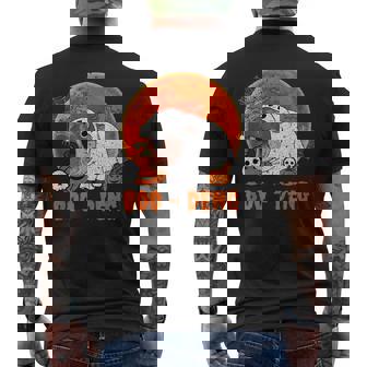 Moo Deng Halloween Boo Ghost Costume Moo-Deng Lover Men's T-shirt Back Print - Thegiftio UK