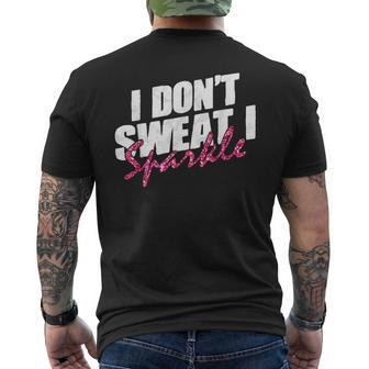 Quote Don't Sweat I Sparkle T-Shirt mit Rückendruck - Geschenkecke