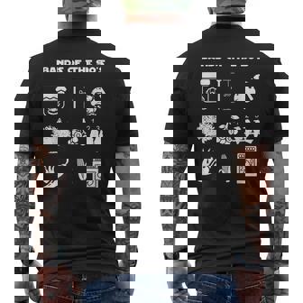 Retro Popular Music Bands Of The 90S Rock Pop Culture Men's T-shirt Back Print - Monsterry