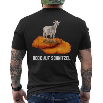 Schnitzel Bock Auf Schnitzel T-Shirt mit Rückendruck - Geschenkecke