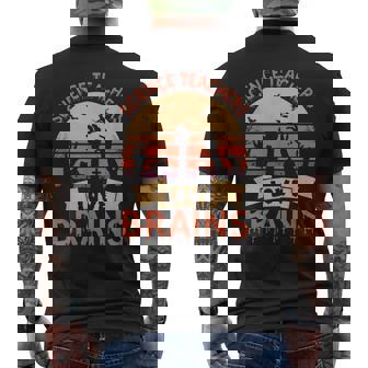 Science Teachers Love Brains Halloween Costume Men's T-shirt Back Print - Monsterry