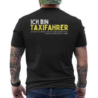 Taxi Driver Job Taxi Chauffeur Slogan S T-Shirt mit Rückendruck - Geschenkecke