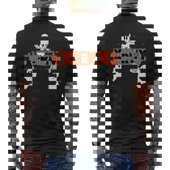 X-Ray Tech Halloween Pumpkins Ghost Radiology Tech Men's T-shirt Back Print | Mazezy