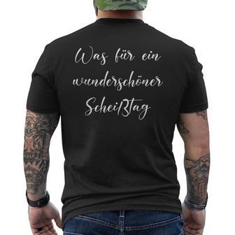 Was Für Ein Schöne Scheißtag Schlechte Laune T-Shirt mit Rückendruck - Geschenkecke