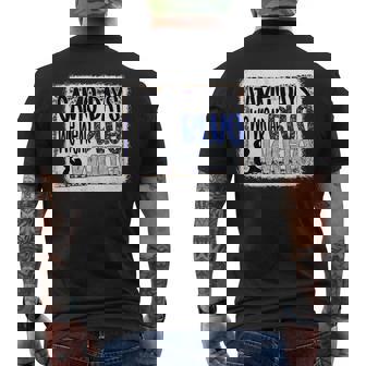 On Gameday Football We Wear Blue And White School Spirit Men's T-shirt Back Print - Thegiftio UK