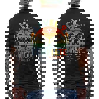 Gamer 9Th Wedding Anniversary Level 9 Complete Anniversary Men's T-shirt Back Print - Monsterry