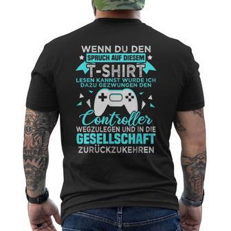 Gamer Gamer Games Pc Gaming Slogan T-Shirt mit Rückendruck - Geschenkecke