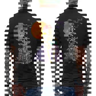 Gamer Skeleton Halloween Boys Video Games Gaming Halloween Men's T-shirt Back Print - Monsterry