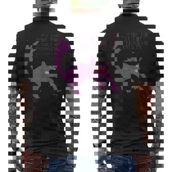 Gato Divertido Está Bien Estoy Bien Todo Está Bien Camiseta Hombre Estampado Espalda - Regaloses
