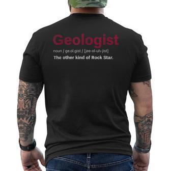 Geologist Die Andere Typon Rockstar Geology T-Shirt mit Rückendruck - Geschenkecke