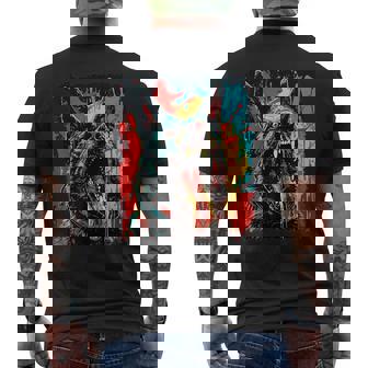 German Shepherd Zombie Halloween Men's T-shirt Back Print - Thegiftio