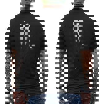 Giacca Con Cravatta Frase Matrimonio Divertente T-shirt da uomo con stampa posteriore - Novitaregali