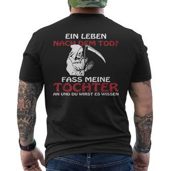 For Dad Fass Meine Tochter Nicht An An T-Shirt mit Rückendruck - Geschenkecke