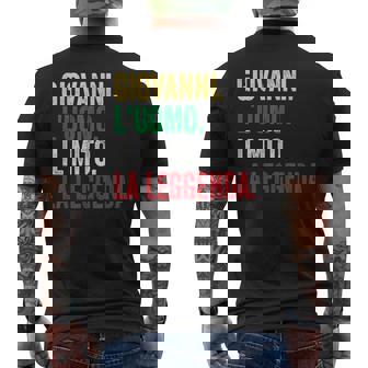 Giovanni L'uomo Il Mito La Leggenda Regalo Per Giovanni T-shirt da uomo con stampa posteriore - Novitaregali