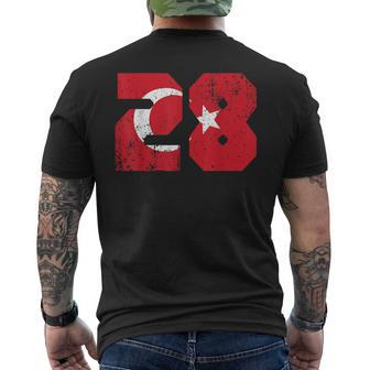 Giresun 28 Memleket Turkey Flag Idea T-Shirt mit Rückendruck - Seseable