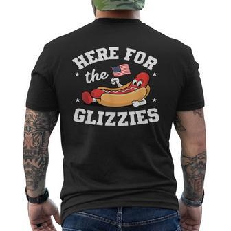 Here For The Glizzies 4Th Of July Glizzy 4Th Of July Men's T-shirt Back Print - Monsterry CA