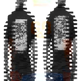 Go Cheer Tigers School Sports Fan Spirits Mascot Leopard Men's T-shirt Back Print - Monsterry