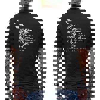 Never Go Out Without Your Wingman Saint Michael Archangel Men's T-shirt Back Print - Thegiftio UK