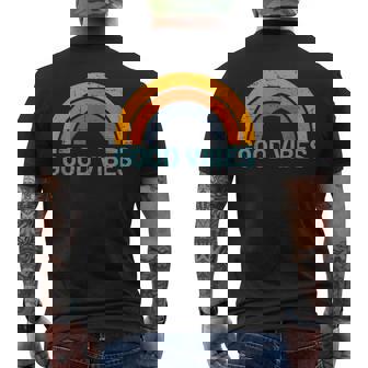 Goodibes Only Positive Inspirational Distressed T-shirt da uomo con stampa posteriore - Novitaregali