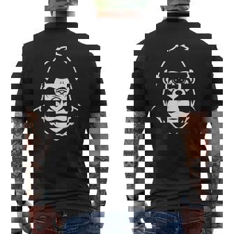 Gorila Animales Lindos Minimalista Simple Gorila Camiseta Hombre Estampado Espalda - Regaloses