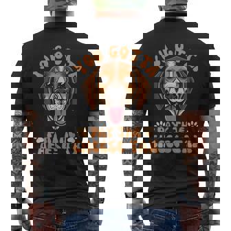 You Gotta Pay The Cheese Tax Beagle Dog Men's T-shirt Back Print - Monsterry