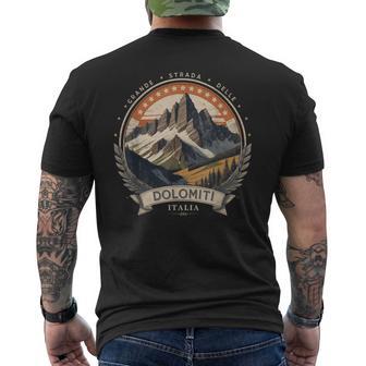 Grande Strada Delle Dolomiti Italian Road Trip Dolomites T-Shirt mit Rückendruck - Geschenkecke